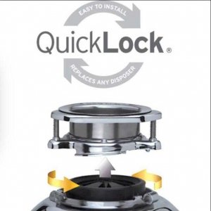 نصب آسان دستگاه زباله خردکن با QuickLock
